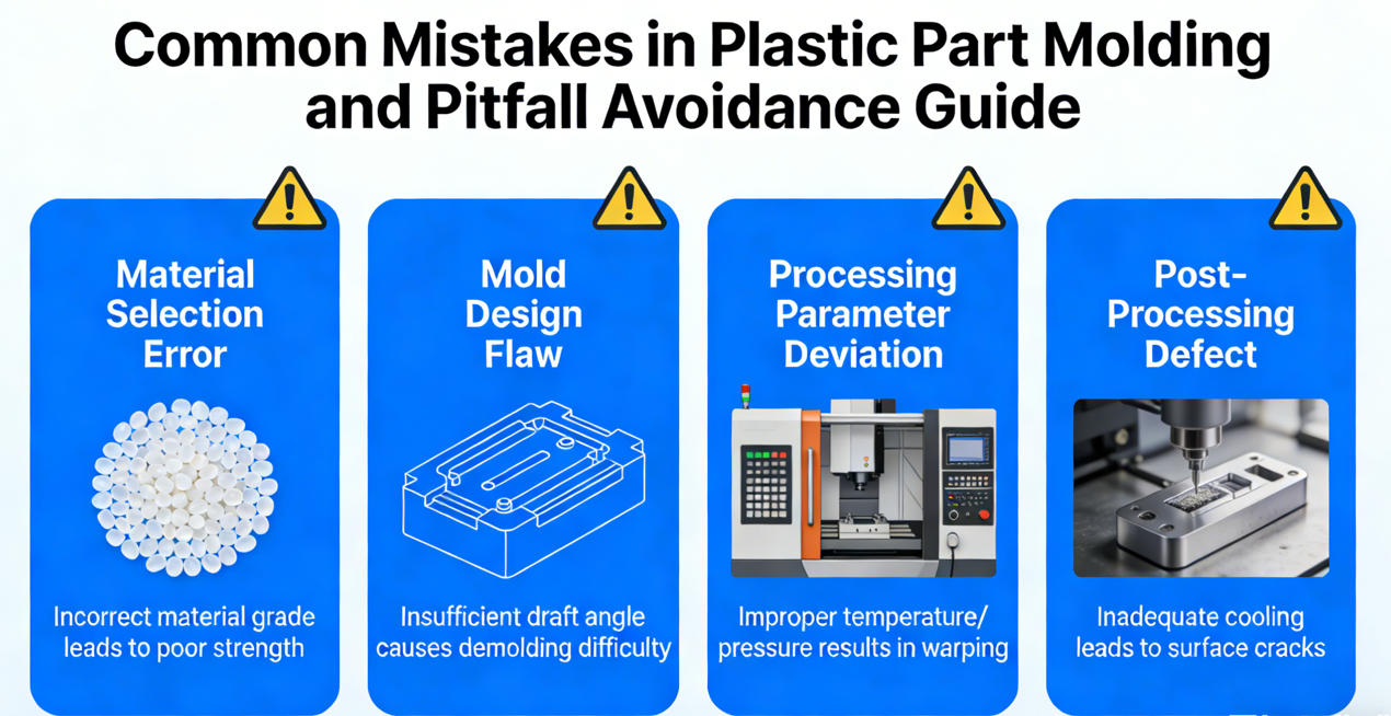Common Mistakes in Plastic Part Molding and Pitfall Avoidance Guide