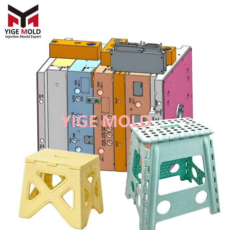 Molde para taburete de plástico plegable Molde para taburete de plástico plegable